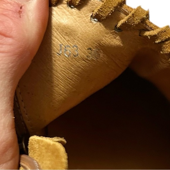 Antelope Scotty Platform Bootie Suede Cognac Brown Leather Moc Sneaker EU36 US6 - Picture 12 of 12